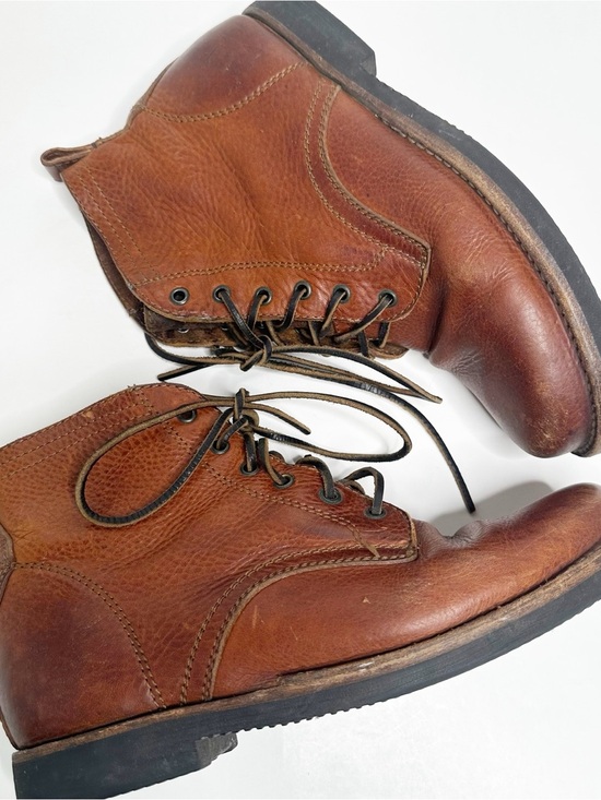 Frye Men’s Cognac Leather Lace Up Boots Size 10 main image 14
